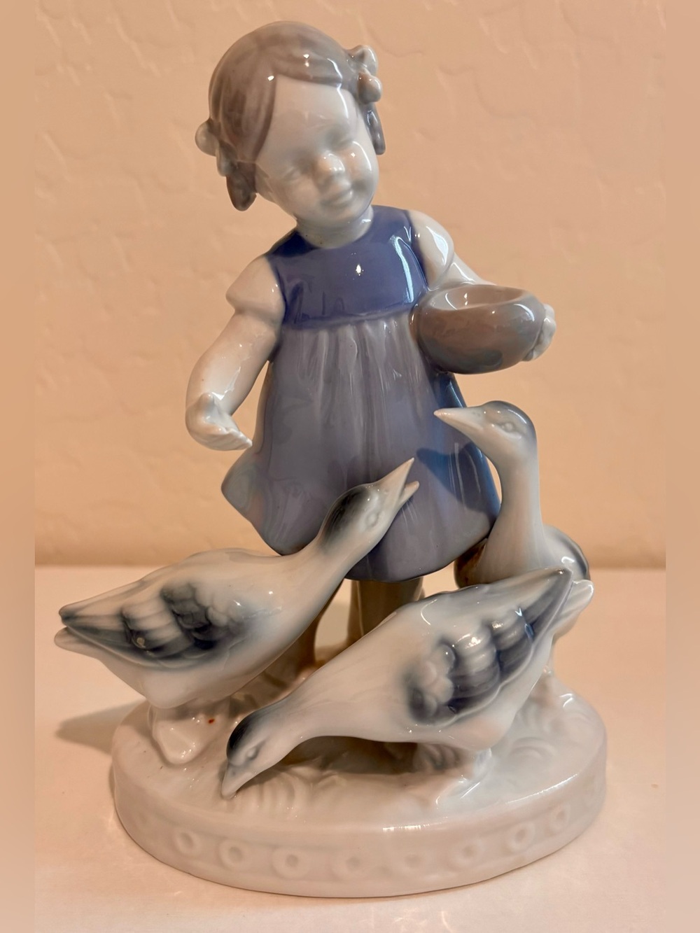 Gerold Porzellan Girl with her Ducks Porcelain Figurine